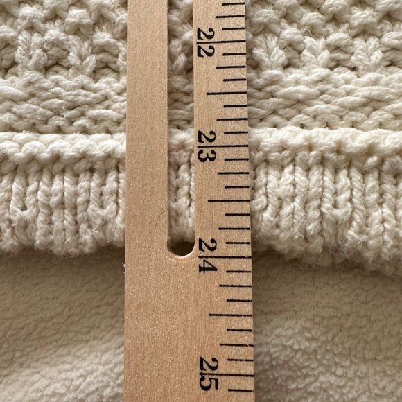 Vintage Hunt Club Women's Cream Made In USA Cotton Sweater SZ Large Academia - Picture 5 of 9